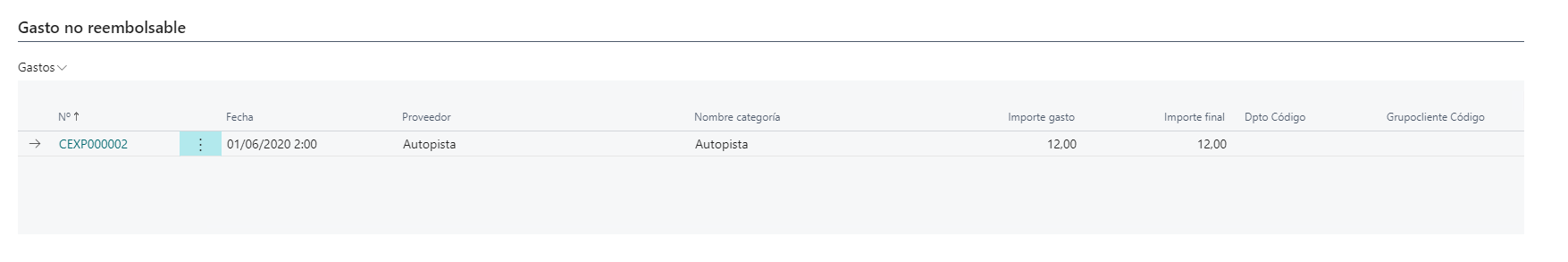 InformeNoReembolsable